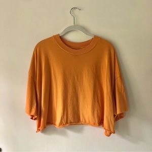 H&M • orange cropped tee